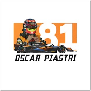 Oscar Piastri 81 Posters and Art